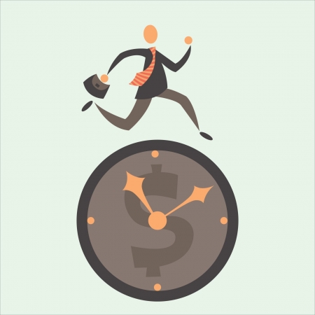 time is moneyのイラスト素材