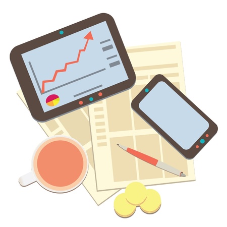 modern business and statistics 2のイラスト素材
