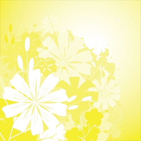 Floral Grunge Backgroundのイラスト素材