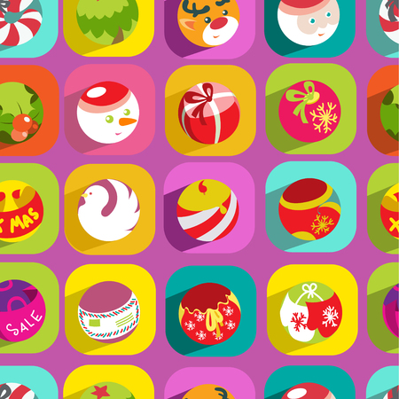 Christmas seamless patternのイラスト素材