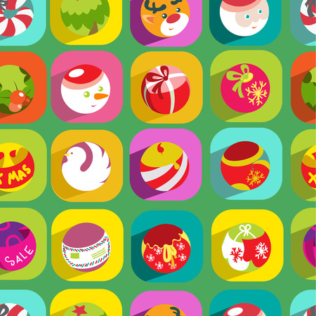 Christmas seamless patternのイラスト素材