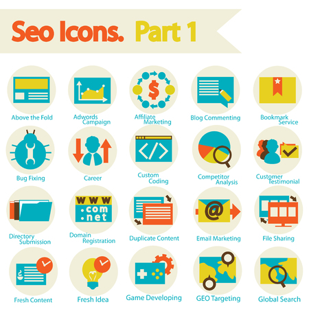 SEO Icon set part 1のイラスト素材