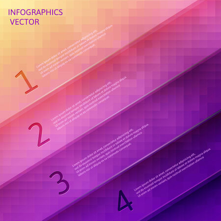 Modern spiral infographics options banner.のイラスト素材