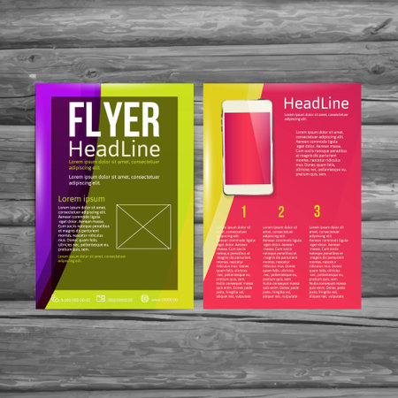 Abstract  Brochure Flyer design vector template. vector illustration eps 10のイラスト素材