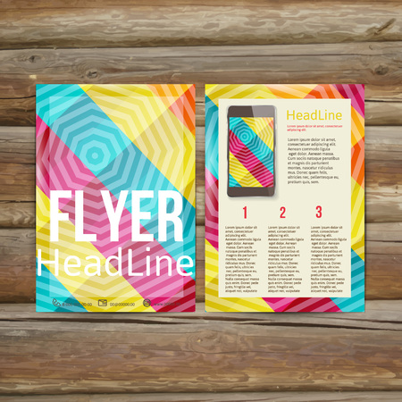Abstract  Brochure Flyer design vector template. vector illustration eps 10のイラスト素材
