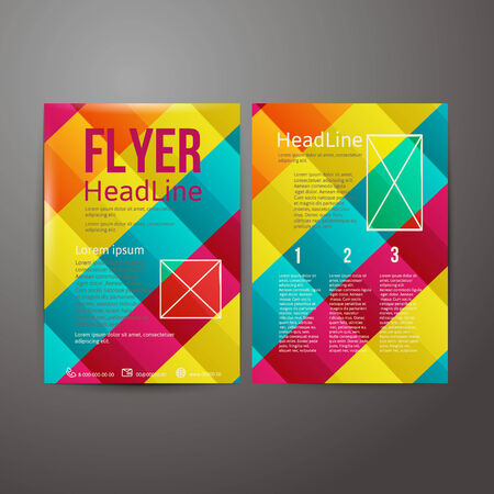 Abstract  Brochure Flyer design template.  vector illustrationのイラスト素材