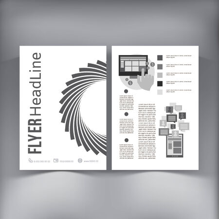 Abstract  Brochure Flyer design vector template. vector illustration eps 10のイラスト素材