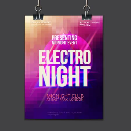 Abstract  Brochure club Flyer design vector template. vector illustrationのイラスト素材