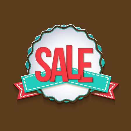 Vector sale badges text. design elements illustrationのイラスト素材
