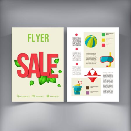Abstract  Brochure Flyer design vector template. vector illustration eps 10のイラスト素材