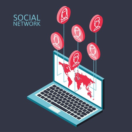 smartphone with speech bubbles hoveringのイラスト素材