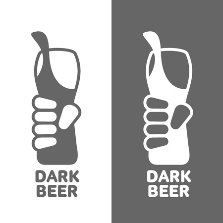Set beer , labels isolated alcohol, drunken icons, hop, mug, bottleのイラスト素材