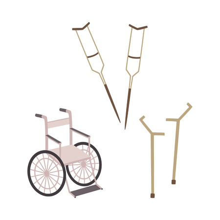 Handicap equipment vector illustration.のイラスト素材