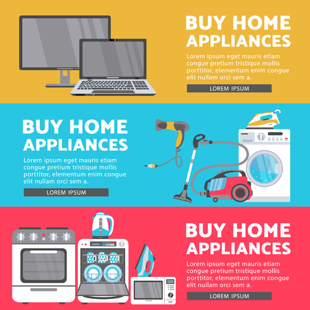 home appliance sale posterのイラスト素材