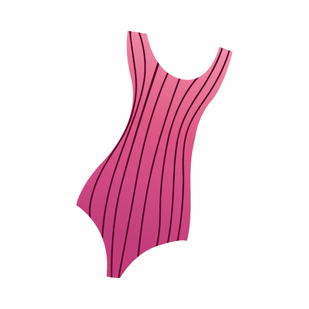 Vector cartoon pink swimsuit iconのイラスト素材