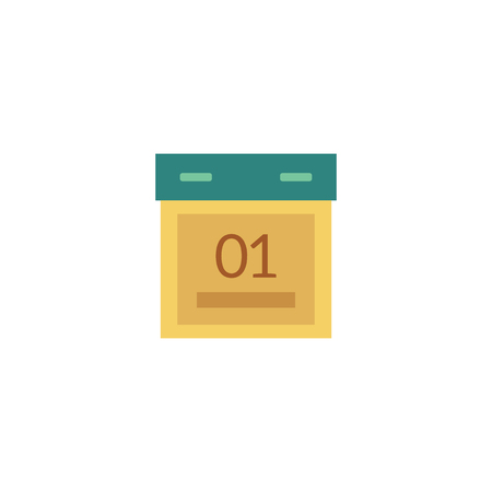 Vector flat calendar iconのイラスト素材