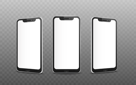 Vector of Mockup set of smartphone with - ID:1-128170372 - Royalty Free ...