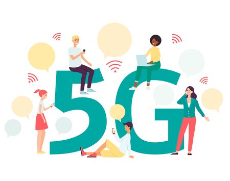 5G colorful banner