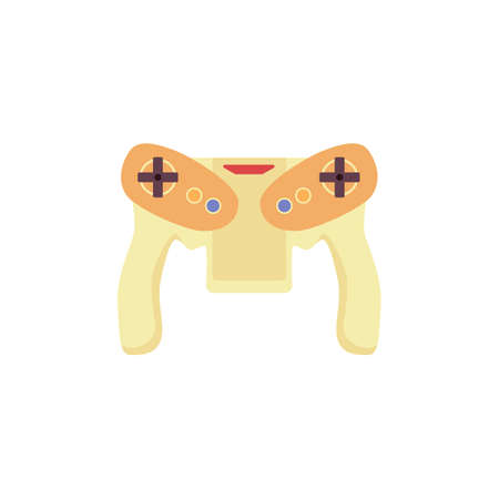 Game controller, play digital console, gadget for playing computer video games. Icon of gamepad,...
