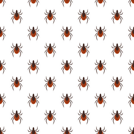 Seamless pattern with mites flat style, vector illustrationのイラスト素材