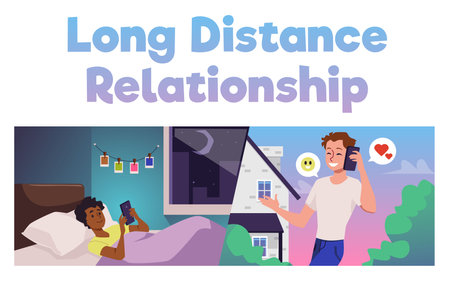 People communicate at home and on walk flat style, vector illustrationのイラスト素材