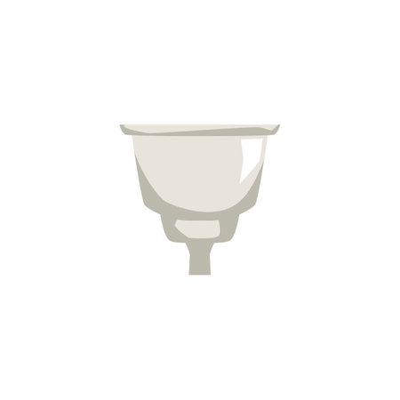 Hookah equipment - tobacco bowl, flat vector illustration isolated on white background.のイラスト素材