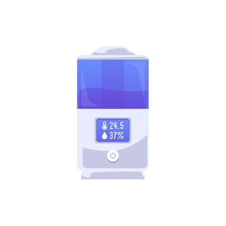 Humidifier device for home and office flat style, vector illustrationのイラスト素材