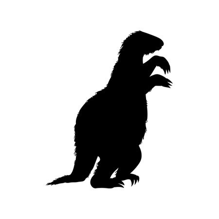 Giant sloth black silhouette icon, vector illustration isolated on white background.のイラスト素材