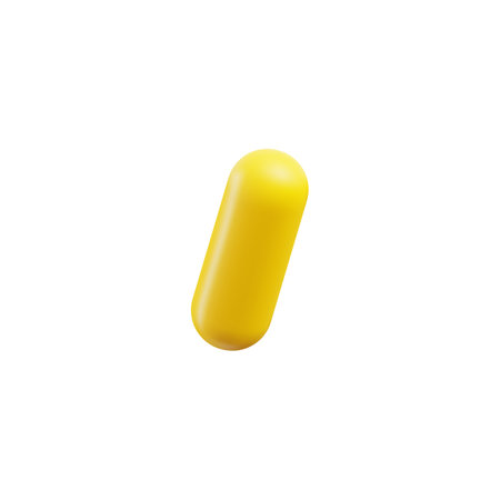 Elongated confetti or design element 3D render vector illustration isolated.
