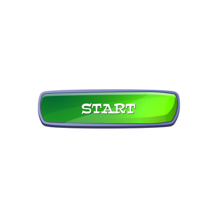 Start button game ui element.のイラスト素材