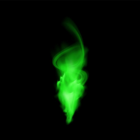 Green smoke abstract. Vector illustrationのイラスト素材