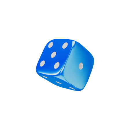 An indispensable 3D vector gaming dice for casino and game design.のイラスト素材