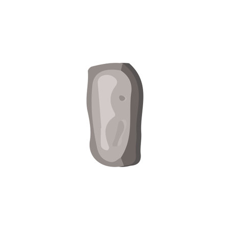 Vector illustration of old cobblestones, cracked concrete and castle paths on a white backgroundのイラスト素材