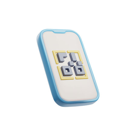 Scanning QR code for payment on smartphone 3D icon, verification and transaction mobile phone banking online app serviceのイラスト素材