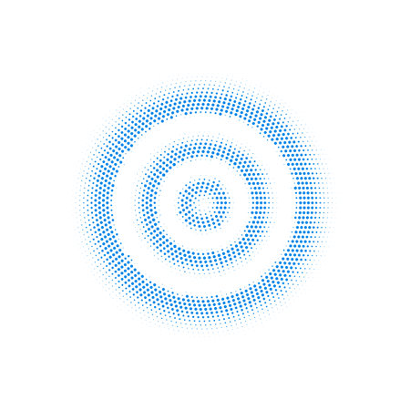 Blue digital signal dot pattern vector illustration.のイラスト素材