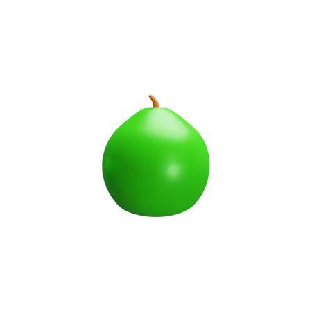 Graphic of green pomelo on and isolated background.のイラスト素材