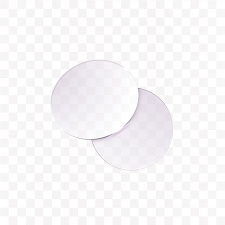 Transparent glass morphism in realistic 3D vector graphics.のイラスト素材