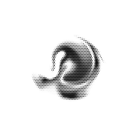 Abstract wavy element with grainy effect.のイラスト素材