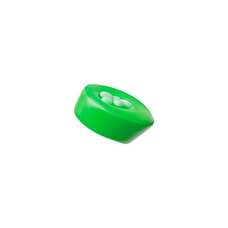 3d vector illustration a piece of green hot pepper with seeds on a white background