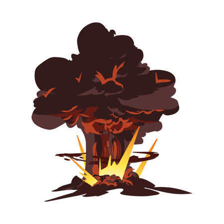 Huge explosion effect.