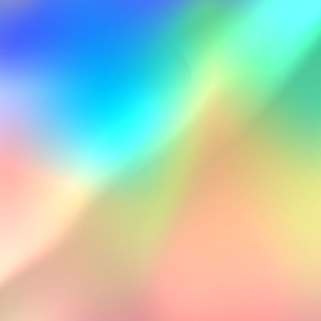 Vector illustration holographic background with bright iridescences of blue, orange, green and yellow colorsのイラスト素材