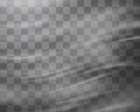 Wind effect, air steam, white air flow wave overlay vector effect, realistic stream of wind background wave fumes motionのイラスト素材