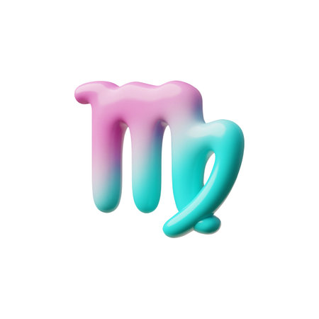 Virgo zodiac sign. 3D icon.のイラスト素材