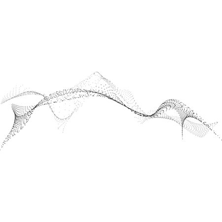 Flow of small particles.のイラスト素材