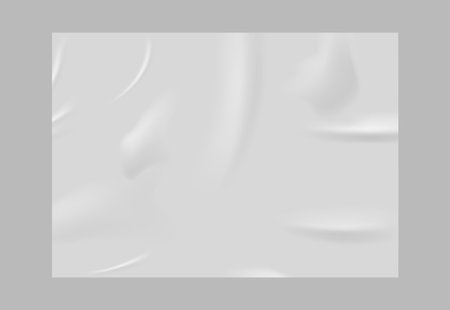 Smooth but slightly wrinkled white sheet of paper.のイラスト素材