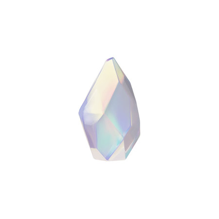 Diamond 3D vector icon, realistic gem stone with pearl shine and sparkle effect, dazzling crystal glass jewelry isolatedのイラスト素材