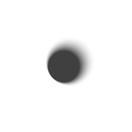 Grey circle silhouette gradient blurred element, soft round vector icon, Y2K circle shape with aura minimal designのイラスト素材