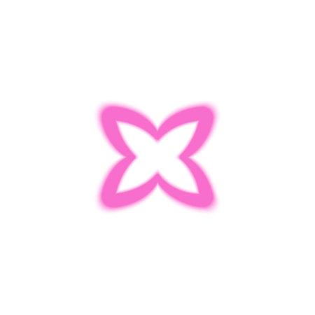 Sparkle star outline gradient blurred element, vector Y2K lilac soft flash effect shape, flower decoration with auraのイラスト素材