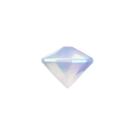 Realistic diamond 3D vector icon, gem stone shine and sparkle effect, precious brilliant, dazzling crystal glass jewelryのイラスト素材