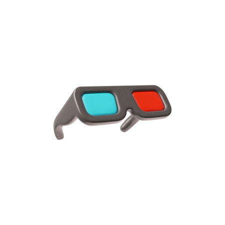 3D glasses for viewing in the cinema. Vector illustration.